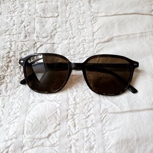 Ray Ban Leonard unisex polarized suglasses, Tortoise, good condition
